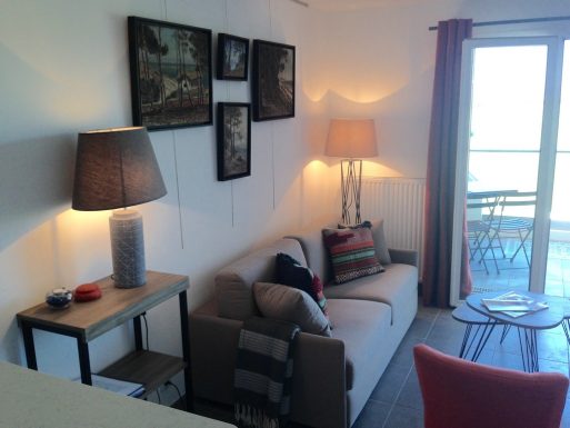 Appartement 2 pièces balcon ouest face océan