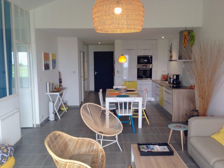 Appartement 3 pièces terrasse face océan