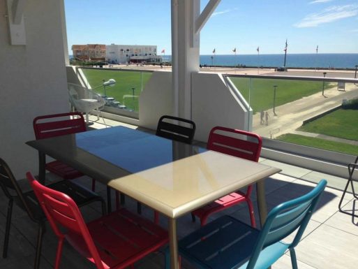 Appartement 3 pièces terrasse face océan