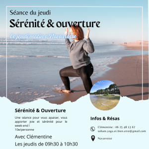 Yoga en plein air à Biscarrosse-Lac