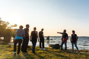 Découverte des prairies au bord du lac de Sanguinet