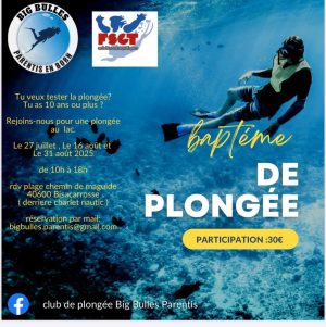 Baptème de plongée