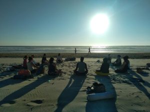 Yoga sunset