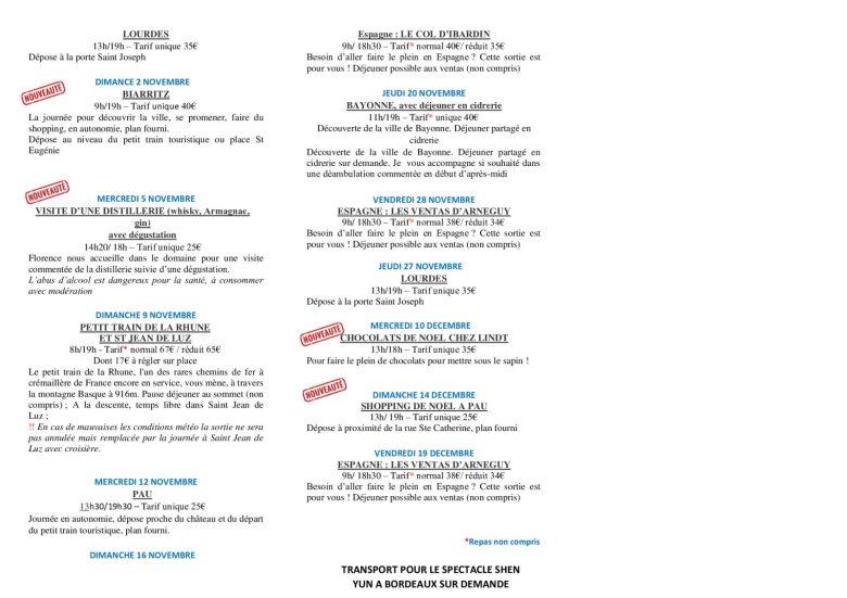 Excursions avec Mochila