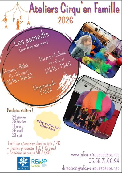 Atelier cirqu&rsquo;en Familles – Parent/bébé