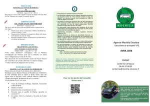 Excursions avec Mochila