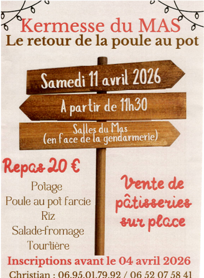 Kermesse du Mas et poule au pot