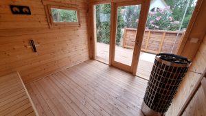 Chalet scandinave très lumineux, à 3 mn du lac et 10 mn de l’océan. Chalet SEVEN.