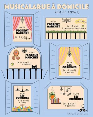 Musicalarue à Domicile avec LES COP(I)NES