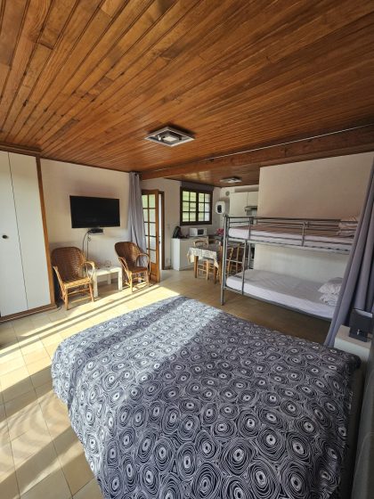 Studio avec vue sur la forêt