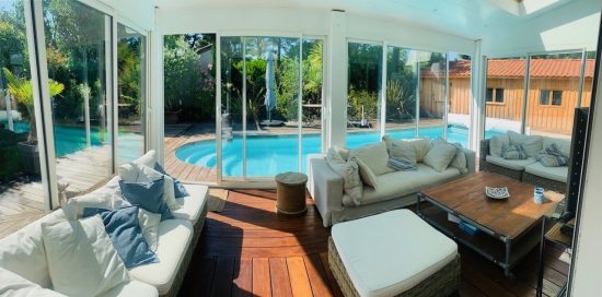 Villa Maluel avec piscine à deux pas de la plage