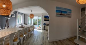 Villa Maluel avec piscine à deux pas de la plage