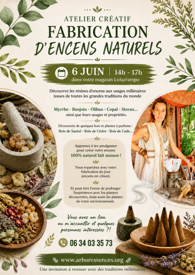 ATELIER CRÉATIF FABRICATION ENCENS