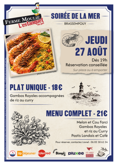 Soirée saveurs de la mer