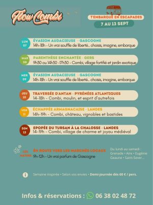 Excursions avec Flow Combi