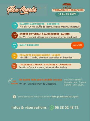 Excursions avec Flow Combi