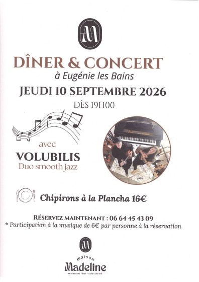 Dîner Concert à la Maison Madeline