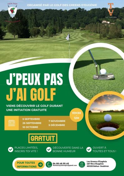 J&rsquo;peux pas j&rsquo;ai golf !