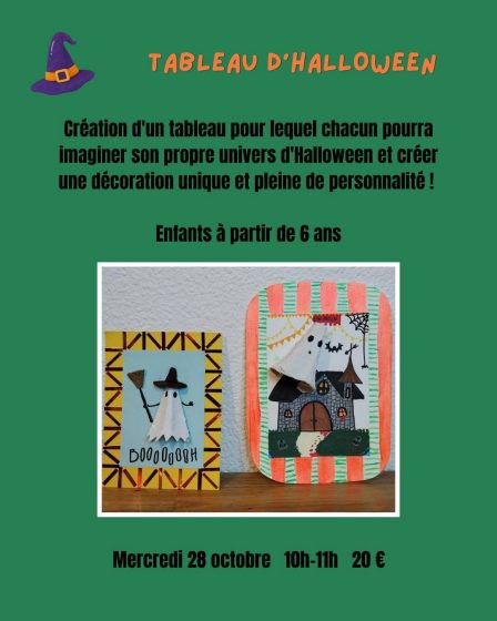 Atelier enfant tableau d&rsquo;Halloween – Kompo Concept